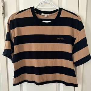 Brixton Cropped Stripe Tee